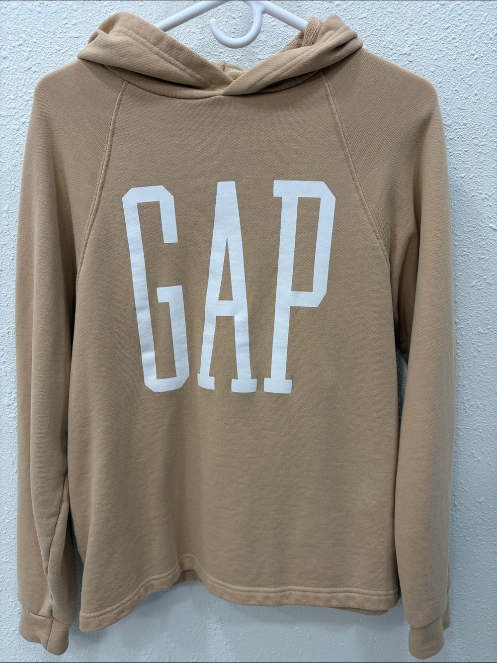 GAP Pullover Hoodie in Camel with White Logo